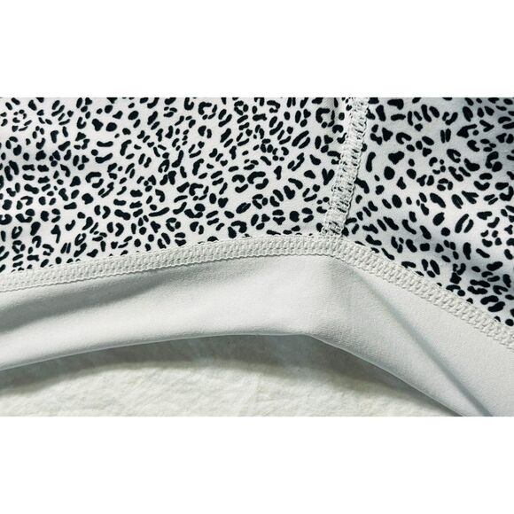ALL FENIX Black White Leopard Cheetah High Waisted Leggings Medium - Picture 4 of 6